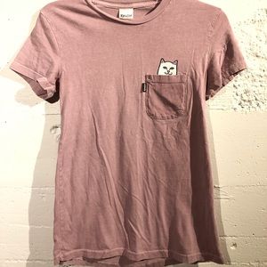 RipNDip Dusty Rose Colored Lord Nermal Small Tee